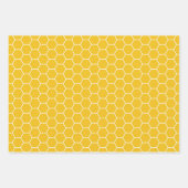 Little Bees Happy Yellow 3 Coördinatie Inpakpapier Vel (Voorkant 3)