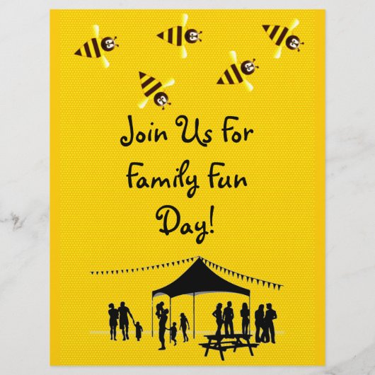 Little Bees Picnic Flyer (Achterkant)