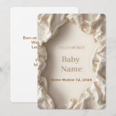 Little Beginnings – Baby Announcement Cards Feestdagenkaart (Voorkant / Achterkant)