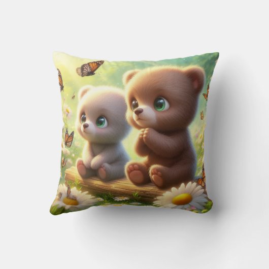 Little Beren Daisies 3 Kussen (Achterkant)