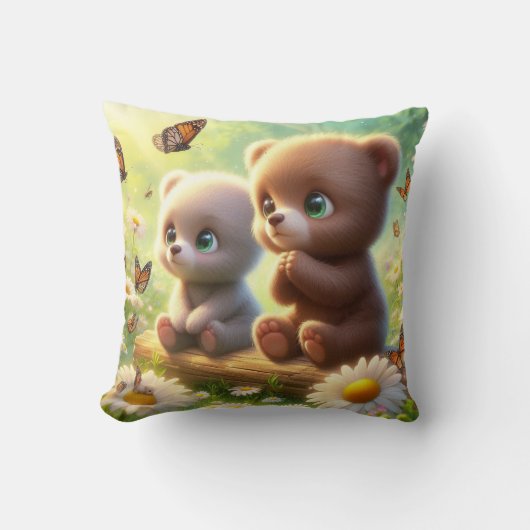 Little Beren Daisies 3 Kussen (Voorkant)