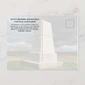 Little Bighorn Burial Monument Briefkaart (Achterkant)