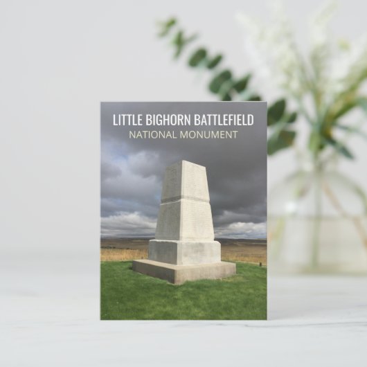 Little Bighorn Burial Monument Briefkaart (Staand voorkant)