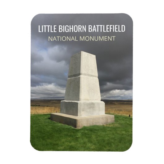 Little Bighorn Burial Monument Magneet (Verticaal)
