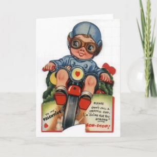 Little Biker Boy  Valentijn Feestdagen Kaart