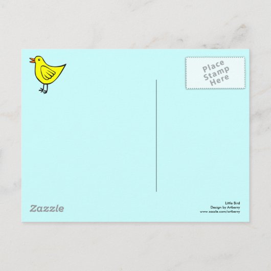 Little Bird 01 Briefkaart (Achterkant)