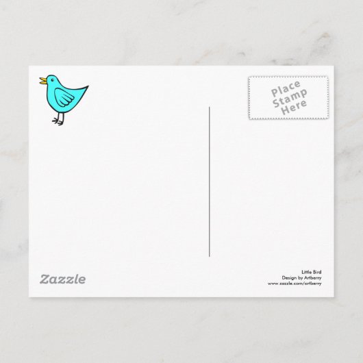 Little Bird 02 Briefkaart (Achterkant)