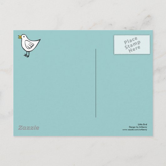 Little Bird 03 Briefkaart (Achterkant)