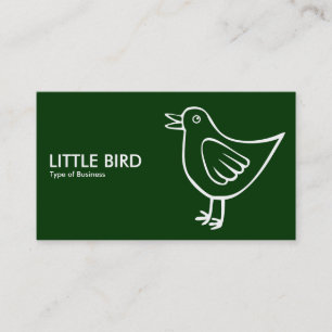 Little Bird 05 - Dark Green Visitekaartje