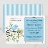 Little Bird Baby shower Uitnodiging (Voorkant / Achterkant)