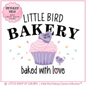Little Bird Bakery Roze Cupcake Schort