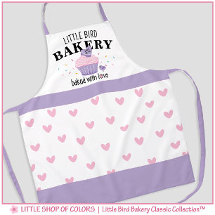 Little Bird Bakery Roze Cupcake Schort