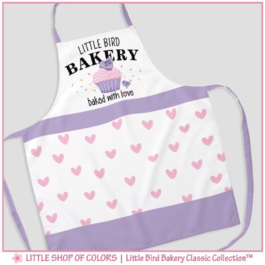 Little Bird Bakery Roze Cupcake Schort