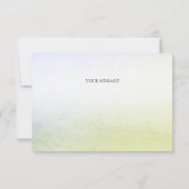 Little Bird Bloemen Goud Bedankt Card (Achterkant)