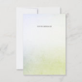 Little Bird Bloemen Goud Bedankt Card (Achterkant)