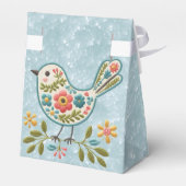 Little Bird Bloemgroen Bladeren Favoriete Doos Bedankdoosjes (Achterkant)