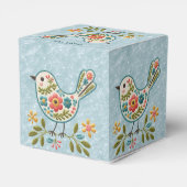 Little Bird Bloemgroen Bladeren Favoriete Doos Bedankdoosjes (Achterkant)