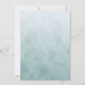 Little Bird Blue Pink Flowers Baby shower Kaart (Achterkant)