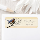 Little Bird Blue, return address labels (Insitu)