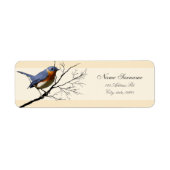 Little Bird Blue, return address labels (Voorkant)
