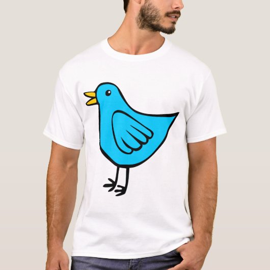 Little Bird - Blue T-shirt (Voorkant)