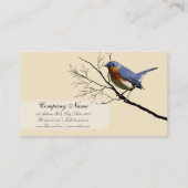 Little Bird Blue, template voor visitekaartjes (Achterkant)