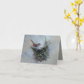 Little Bird  Card Kaart (Gele Bloem)