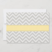 Little Bird Chevron Baby shower Invitation Kaart (Achterkant)