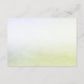 Little Bird Floral Gold Baby shower Informatiekaartje (Achterkant)