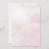 Little Bird Floral Gold Baby shower Kaart (Achterkant)