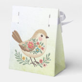 Little Bird Floral Gold Favoriet Box Bedankdoosjes (Achterkant)
