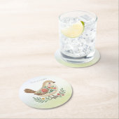 Little Bird Floral Gold Paper Onderzetter (Insitu)