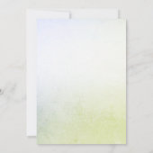 Little Bird Floral Gold verjaardagsfeestje uitnodi Kaart (Achterkant)