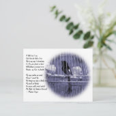 Little Bird in Cage Poem Briefkaart (Staand voorkant)