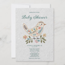 Little Bird Kleurrijk Bloemen Baby shower