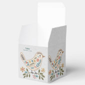 Little Bird Kleurrijke Bloemen Favoriet Doos Bedankdoosjes (Geopend)