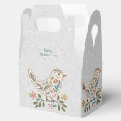 Little Bird Kleurrijke Bloemen Favoriet Doos Bedankdoosjes (Geopend)