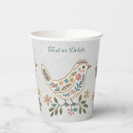 Little Bird Kleurrijke Bloemen Papier Kopjes Papieren Bekers
