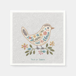 Little Bird Kleurrijke Bloemen servetten