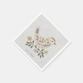 Little Bird Kleurrijke Bloemen servetten (Hoek)