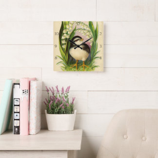 Little Bird - Moderne Edge Clock Vierkante Klok