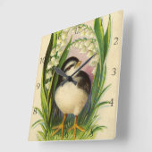 Little Bird - Moderne Edge Clock Vierkante Klok (Hoek)