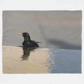 Little Bird on Water Fleece Deken (Voorkant (Horizontaal))