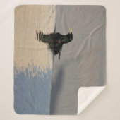 Little Bird on Water Sherpa Deken (Voorkant)