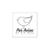 Little Bird Par Avion Rubberstempel (Afrduk)