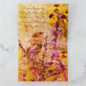 Little Bird Sympathy Kaart (Binnen)