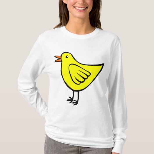 Little Bird - Yellow T-shirt (Voorkant)