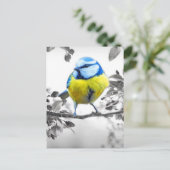 Little Bird zwart-wit Afbeelding Briefkaart (Staand voorkant)