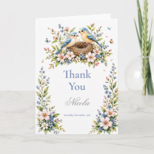 Little Birdie Baby Shower Bedankkaart