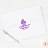 Little Birdie Baby shower Ronde Sticker (Envelop)